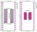 АДАПТЕР SOIC28 / SSOP28 НА DIP28 ПОЗОЛОЧЕННАЯ ПЕЧАТНАЯ ПЛАТА