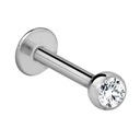 Лабретка с шариком - Кристалл 1,2/6/3 кристалла