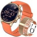 ЖЕНСКИЕ СМАРТЧАСЫ ПОЛЬСКОЕ МЕНЮ РАЗГОВОРЫ ЗДОРОВЬЕ СПОРТ AMOLED SMART WATCH PL