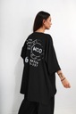 Plátené tunikové šaty PostCode Miss City Official čierna
