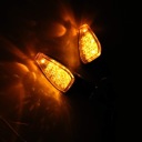 4X ПОВОРОТНИКИ МОТОЦИКЛЕТНЫЕ QUADA УПРАВЛЕНИЕ 12 V ЧЕРНЫЕ ДЫМОВЫЕ 14 СВЕТОДИОДНЫЕ  фото 6