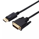 КАБЕЛЬНЫЙ КОНВЕРТЕР DISPLAYPORT DP - АДАПТЕР DVI АДАПТЕР ДЛЯ МОНИТОРА 1,8 М