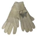 Dámske zimné rukavice krémové ecru Veľkosť uniwersalny