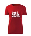Koszulka T-shirt damska D620 COŚ NIECOŚ POTRAFIĘ SZACHY czerwona rozm S