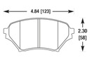 HAWK HPS MAZDA MX-5 1.8 ZAPATAS PARTE DELANTERA HB431F.606 