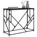 vidaXL Konzolový stolík, čierny, 100x40x80 cm, materiál na báze dreva Hĺbka nábytku 40 cm