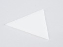 Оргстекло Плексиглас, молочно-белый, 3мм, Треугольник, на заказ.