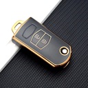 2 BUTTON BLACK (GLD) 2 3 BOTONES TPU LLAVES PARA MAZDY 2 3 5 6 CX7 CX9 RX8 M 