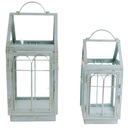 LATARNIA LAMPIONY METALOWE PREZENT 2 SZT