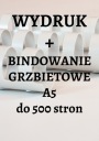 Черно-белая печать А5 до 500 страниц + переплет.