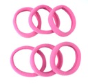 Lycra Hair Elastics Pink 6 штук