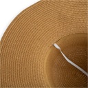 Женская летняя соломенная шляпа с большими полями и летним волнистым бантом