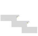 1mb Профиль тип С алюминиевый УГОЛ СЕРЕБРЯНЫЙ анодированный с ЛАМПОЙ для светодиодных лент
