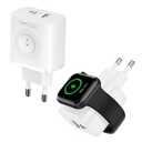Ładowarka sieciowa t-phox GaN USB + USB-C + iWatch Apple Watch 23W QC PD