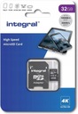 Встроенная высокоскоростная карта памяти Microsdhc 32 ГБ (INMSDH32G100V30) + адаптер