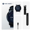 Smartwatch MOTOROLA Moto Watch 100 Czarny Kształt koperty okrągła
