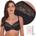 GAIA NANCY 059, мягкий бюстгальтер, ЧЕРНЫЙ, 95E