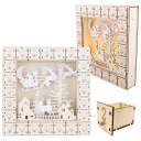 ДЕРЕВЯННЫЙ АДВЕНТ-КАЛЕНДАРЬ СО СВЕТОДИОДНОЙ ПОДСВЕТКОЙ своими руками