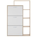 Шкаф для обуви, книжный шкаф с 3 отделениями, ОБУВЬ, вместительный комод для прихожей.