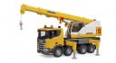 SCANIA SUPER 560R ЖЕЛТЫЙ ГРУЗОВИК С КРАНОМ