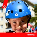 ATTABO Детский шлем для роликовых коньков синий. XS