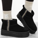 Черные женские зимние ботинки, платформа, муклюк, 913-8, размер 37