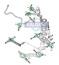 PAJERO 3/4 BLOQUE SILENCIOSO VARILLA SUPERIOR TROJKATNY P/T 