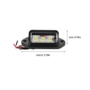 2 SZT. УНІВЕРСАЛЬНІ ЧОРНІ ОСВІТЛЕННЯ НОМЕРА НОМЕРА LED (СВІТЛОДІОД) Z ABS ДЛЯ БЕЗПЕКИ W MOTORYZACJI  фото 9
