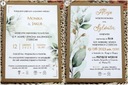 Свадебные приглашения в стиле рустик бохо ЭКО