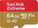 Karta microSDXC rýchla SANDISK EXTREME 64GB 160/60 Adaptér v sade Áno