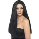 ЧЕРНЫЙ парик, длинные волосы, Morticia HALLOWEEN