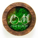 Шкатулка для обручальных колец с мхом ОКНО