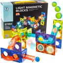 МАГНИТНЫЕ БЛОКИ СВЕТЯЩАЯСЯ ДОРОЖКА 3D КОНСТРУКЦИЯ ПАНЕЛИ ПАЗЛ 49 шт.