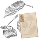 ШАБЛОН КАРТИНЫ / 45x65 см / СОВРЕМЕННЫЙ ЛИСТ - ЭСКИЗ