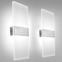 СВЕТОДИОДНЫЙ НАСТЕННЫЙ СВЕТИЛЬНИК 6ВТ БЕЛЫЙ СВЕТ ВВЕРХ-ВНИЗ СОВРЕМЕННЫЙ ДЛЯ ГОСТИНОЙ×2