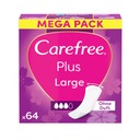 CAREFREE Plus Большие гигиенические прокладки с легким ароматом 64 шт.