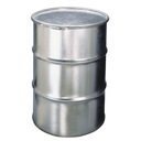 Металлическая бочка из оцинкованной стали 200л, со съемной крышкой.