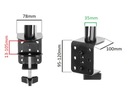 Кронштейн для трех настольных мониторов диагональю 10–27 дюймов.