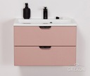 MAGNOLIA szafka łazien pudrowy róż + umywalka 60 Marka Gante