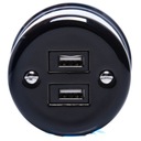 РОЗЕТКА НАКЛАДНАЯ КЕРАМИЧЕСКАЯ РЕТРО LOFT 2xUSB