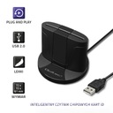 Устройство считывания чип-карт Qoltec Smart ID SCR-0632 USB Type C