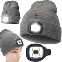 ТЕПЛАЯ ЗИМНЯЯ ШАПКА СВЕТОДИОДНАЯ ЛАМПА С ЗАРЯЖКОЙ USB