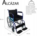 Wózek inwalidzki ręczny Mobiclinic Alcazar EAN (GTIN) 8436036555122