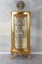 Baroková vitrína Hnedá sklenená skrinka Vyrezávaná Zbierka Antyki24