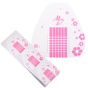 100 -кратный шаблон расширение ногтей образует основные цветы гель -акриловый розовый