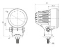 FARO EN FUNCIONAMIENTO HALÓGENO LUZ RETROVISOR DIODO LUMINOSO LED FT-362 1200LM ROZPROSZONE IP69 E9 