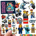МОЮЩИЕСЯ ТАТУ ДЛЯ ДЕТЕЙ ДЕТСКИЕ УЗОРЫ LEGO CITY КАЧЕСТВЕННЫЕ