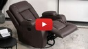 Массажное кресло с откидной спинкой и массажной гостиной Loft Brown BOX