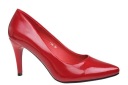 ВЫСОКИЕ ТУФЛИ S.LEONE DA040 КРАСНЫЕ ПОЛЬШИ 37