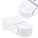 PIR-датчик движения, диапазон 12 м, белый уличный датчик IP65, регулируемый детектор